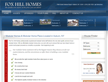 Tablet Screenshot of foxhillhomes.com